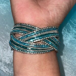 Beaded Tiffany color bracelet . 👗
